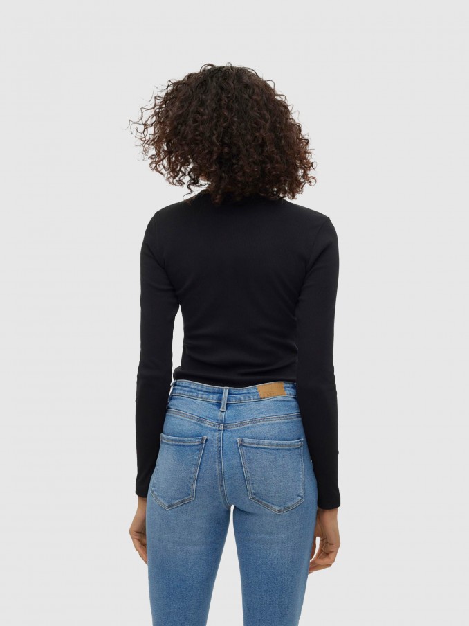 Camisolas Mulher Vmchloe Ls Short Top Ga Jrs Noos Vero Moda
