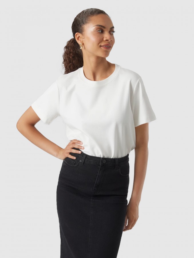 T-Shirt Mulher Awnaima Ss O-Neck T-Shirt Noos Vero Moda