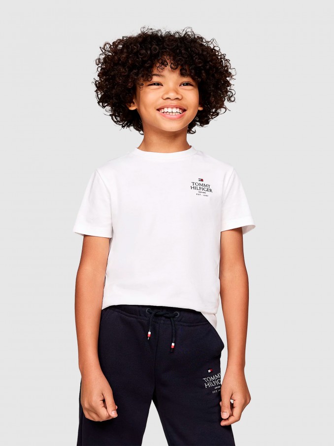 T-Shirt Boy White Tommy Jeans Kids