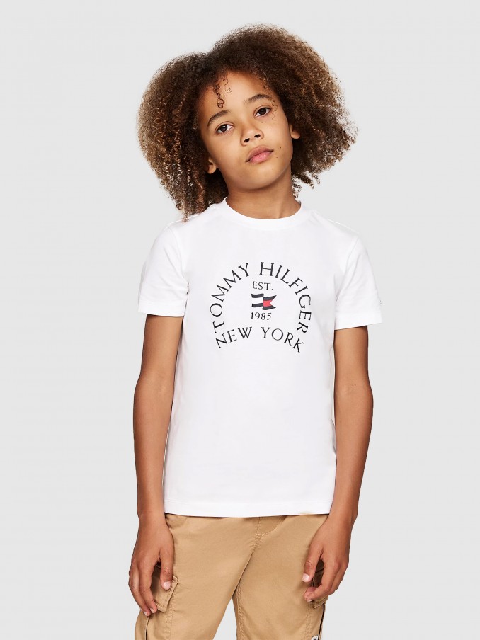 T-Shirt Boy White Tommy Jeans Kids