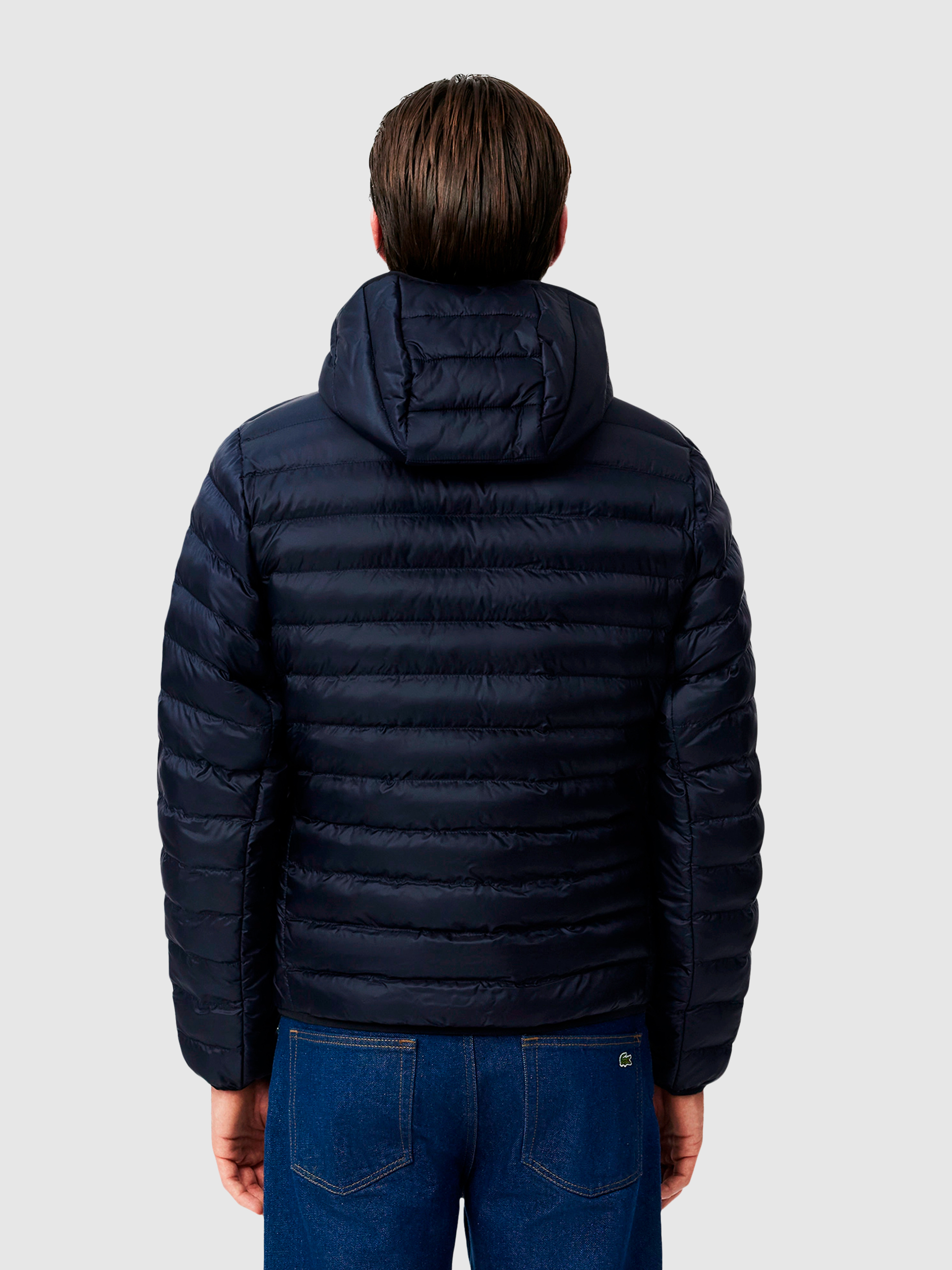 Blusao Homem Water-Repellent Quilted Hooded Puffed Jacket Lacoste