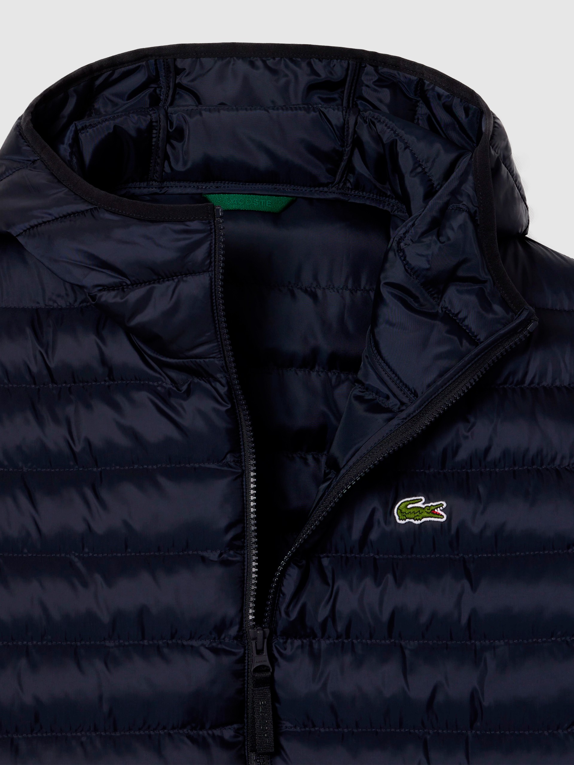 Blusao Homem Water-Repellent Quilted Hooded Puffed Jacket Lacoste