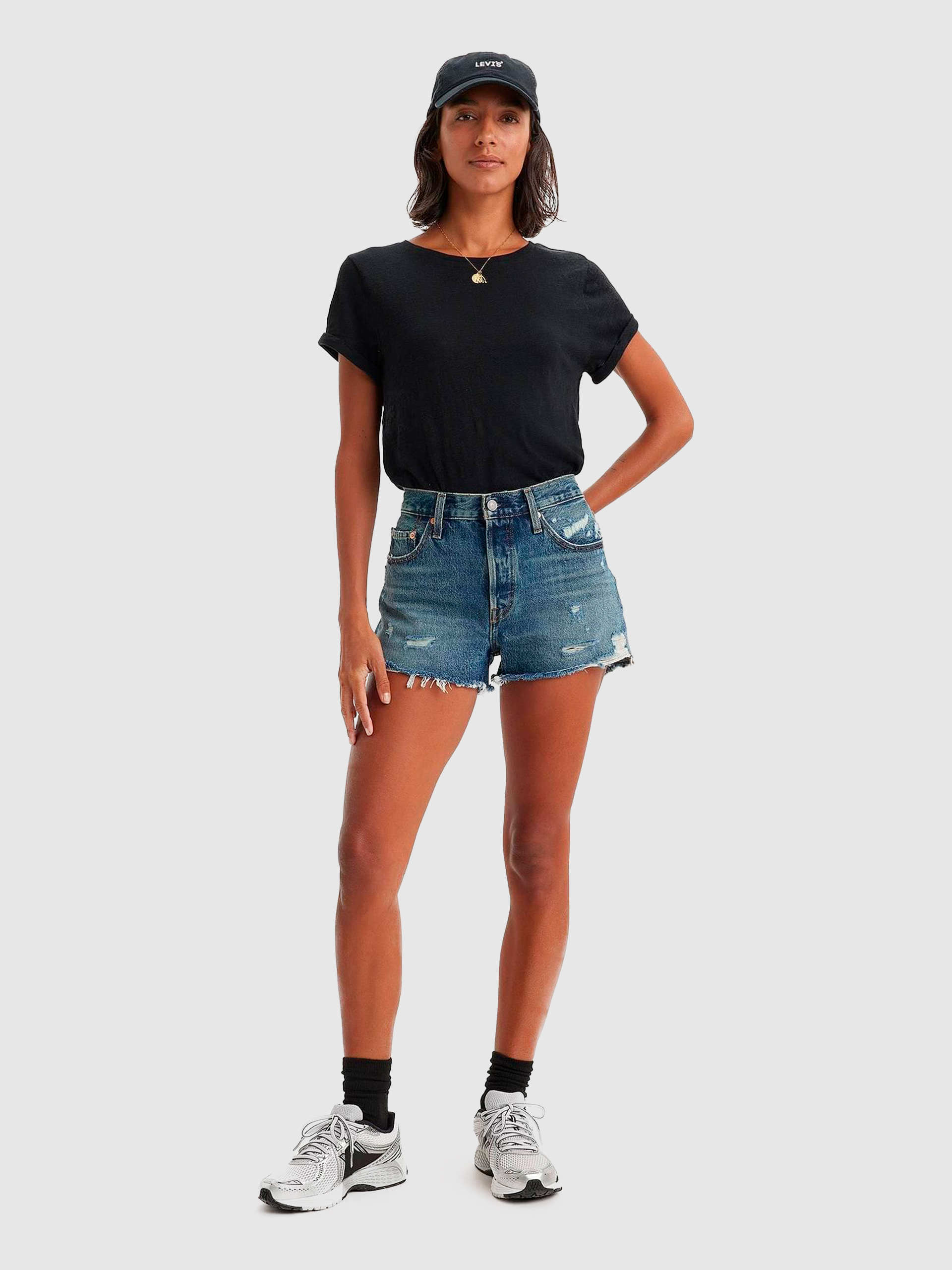 Pantalones Cortos Mujer Levis