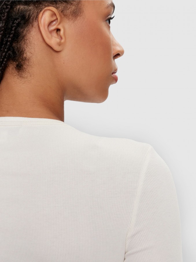 Sueter Mujer Blanco Tommy Jeans