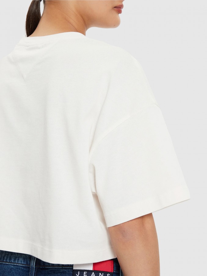 T-Shirt Mulher Tjw Ovs Crp Prep Explo 1 Tee Ext Tommy Jeans