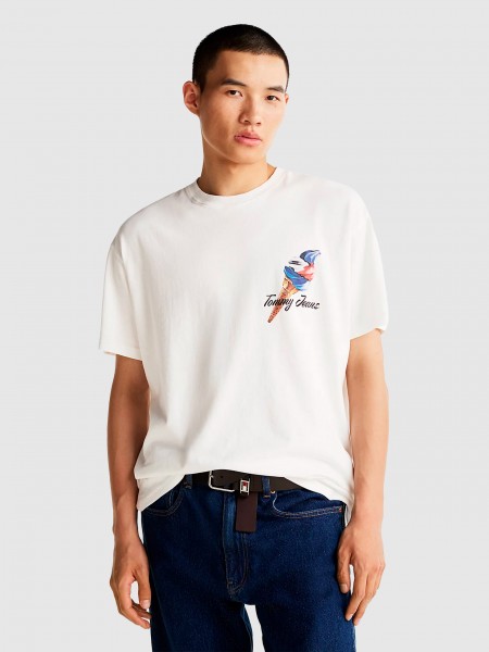 Homem Tjm Rlx Novelty 2 Gmd Tee Tommy Jeans