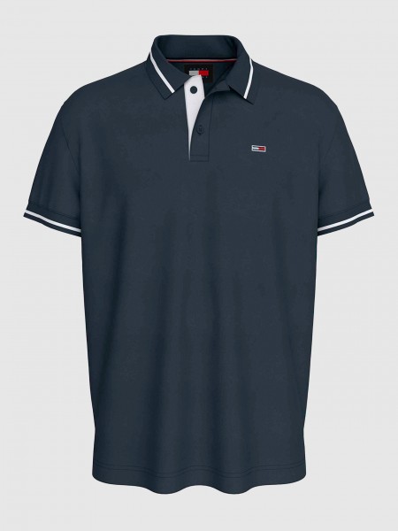 Polo Shirt Man Navy Blue Tommy Jeans