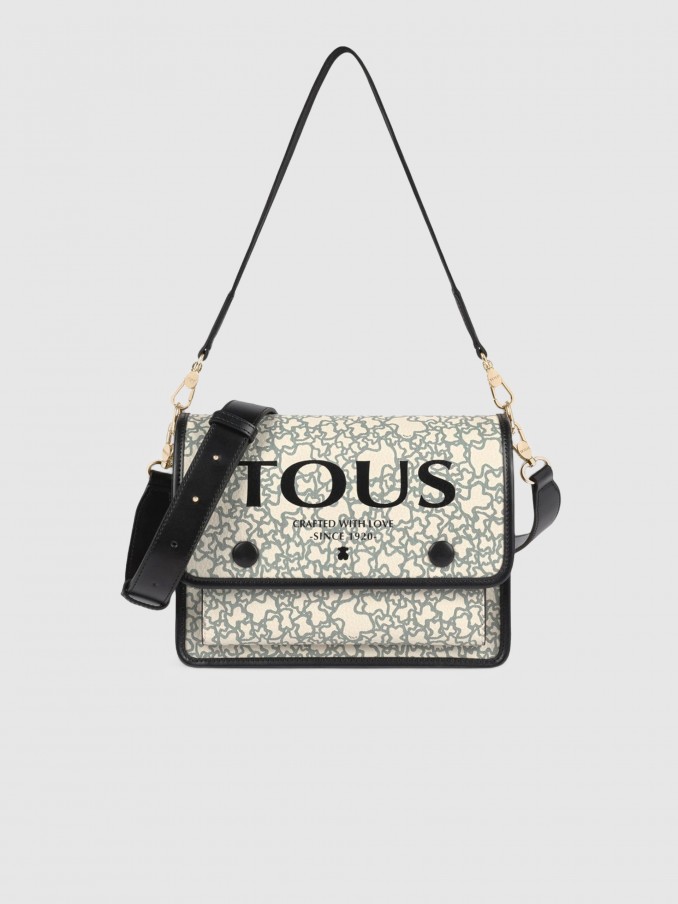 Shoulder Bags Woman (Black W / Beige Tous