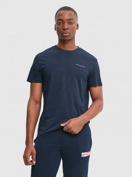 T-Shirt Homem Tjm Slim Linear Chest Ss Tee Ext Tommy Jeans
