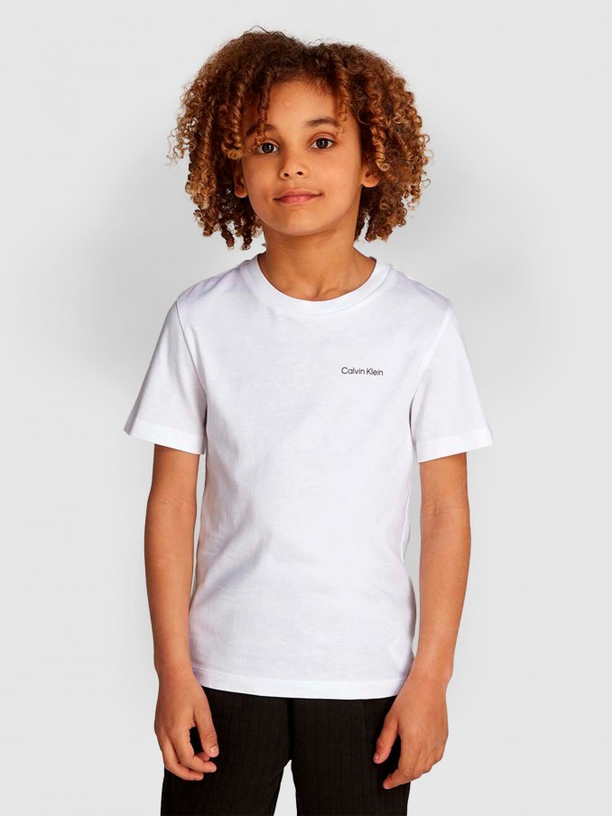 Menino Chest Inst.Logo Ss T-Shirt Calvin Klein