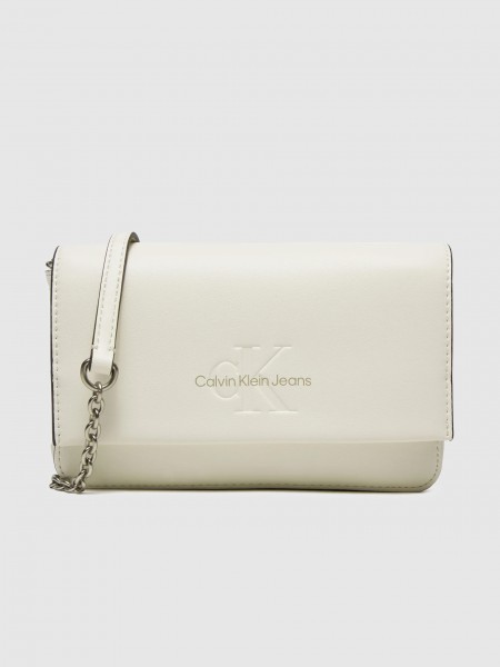 Bolsos de Hombro Mujer Blanco Calvin Klein