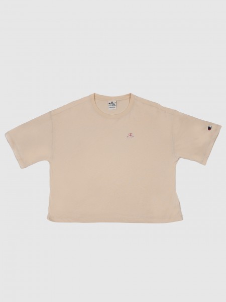 T-Shirt Menina Crewneck Crop Champion