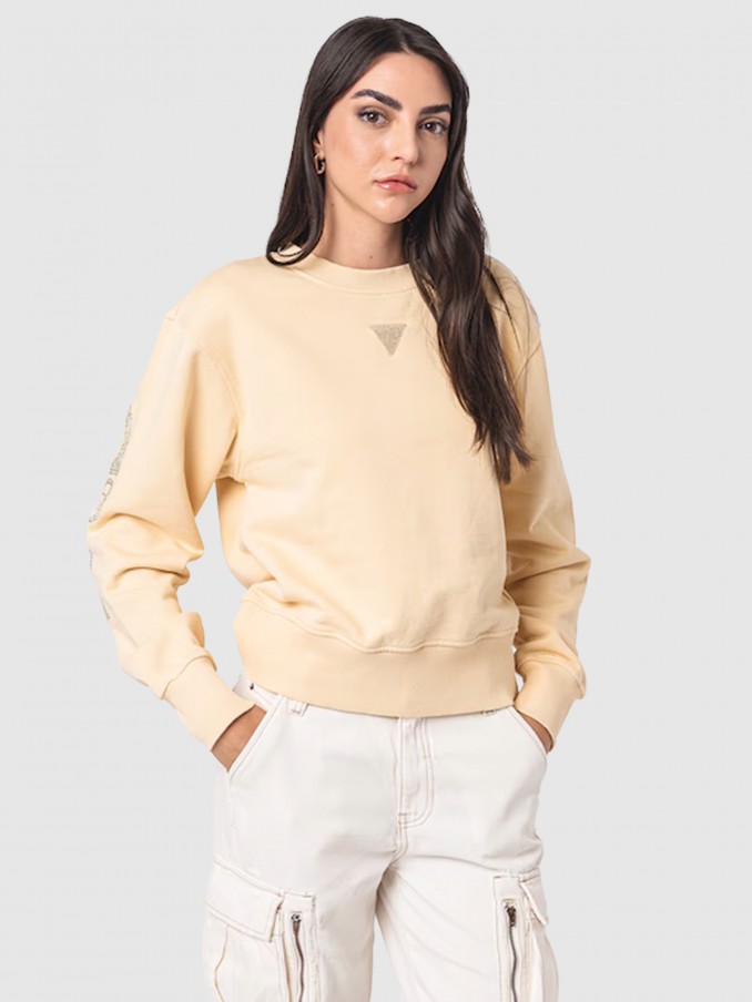 Jersey Mujer Amarillo Guess
