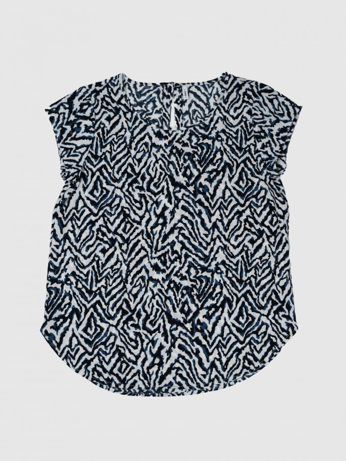 Blusa Mujer Azul Marino Only
