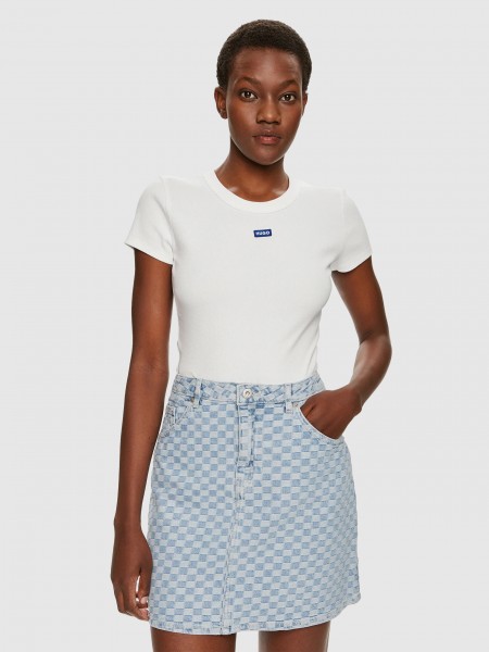 T-Shirt Woman White Hugo Boss