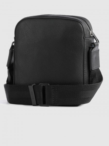 Bolsos de Hombro Hombre Negro Boss