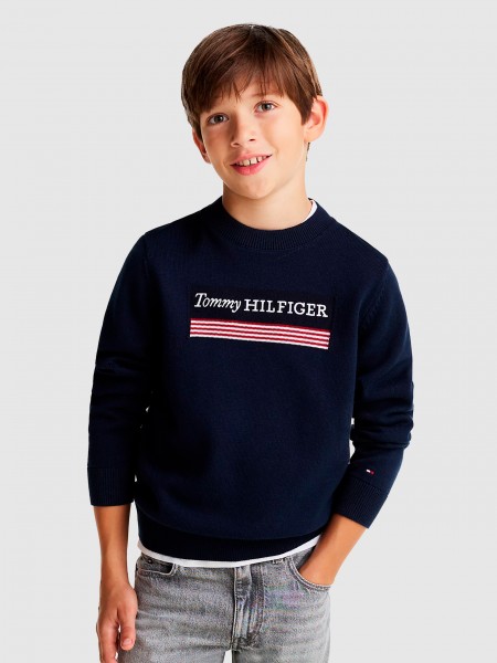 Jersey Nio Azul Marino Tommy Jeans Kids