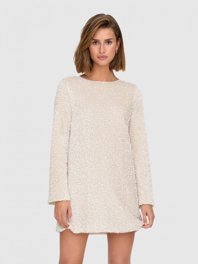 Dress Woman Cream Only