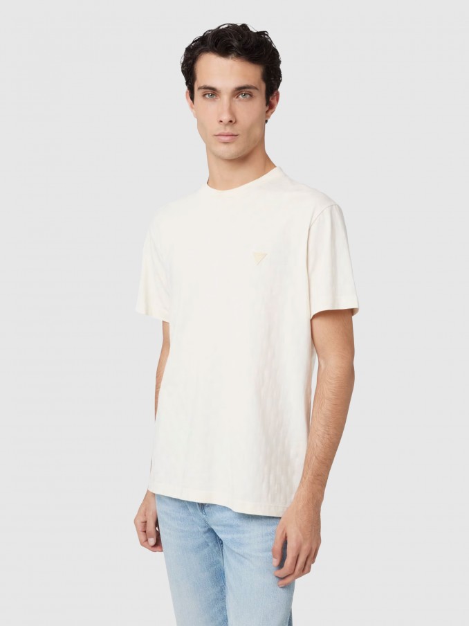 Homem Small Triangle Ss Knit Guess
