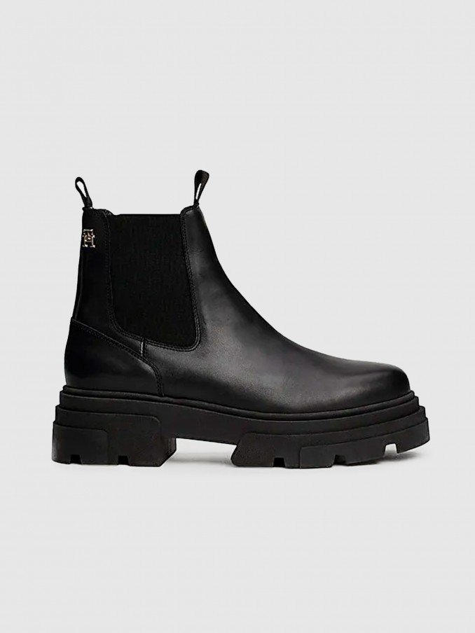 Boots Woman Black Tommy Hilfiger