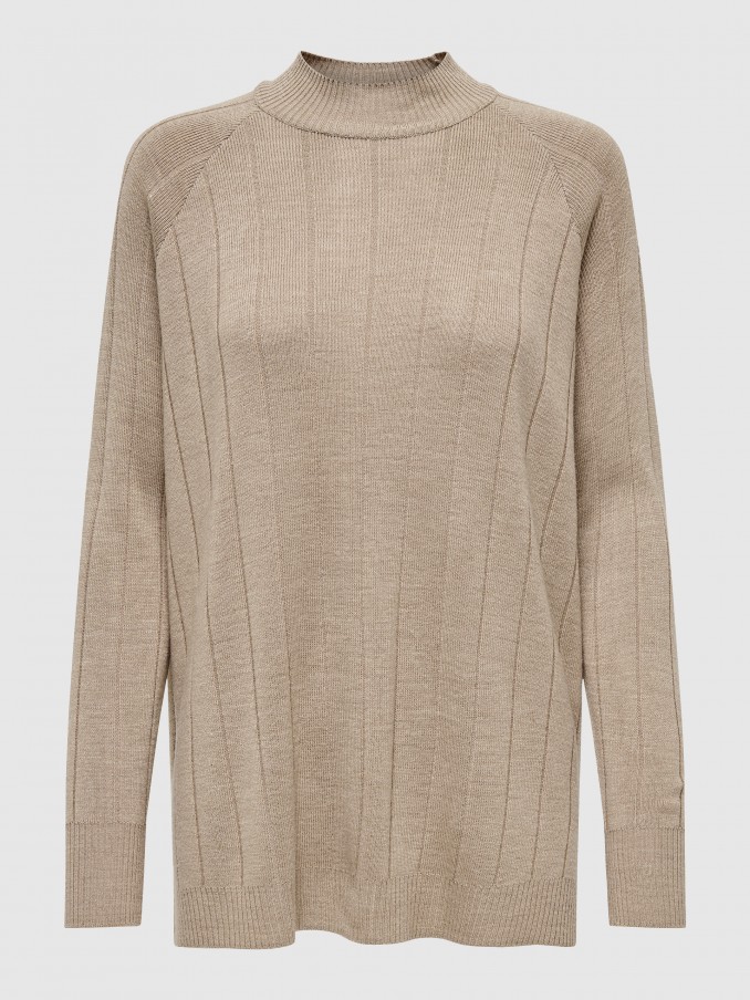 Pullover Woman Beige Only