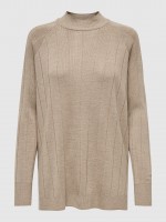 Pullover Woman Beige Only Pullover Woman Beige Only