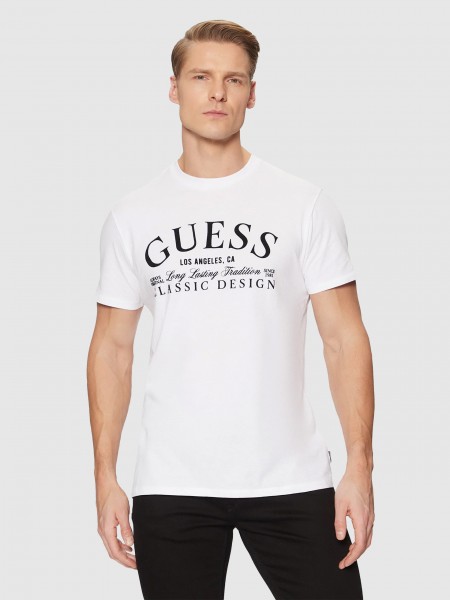 T-Shirt Man White Guess