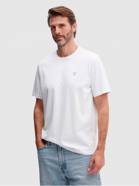 Camiseta Hombre Blanco Guess