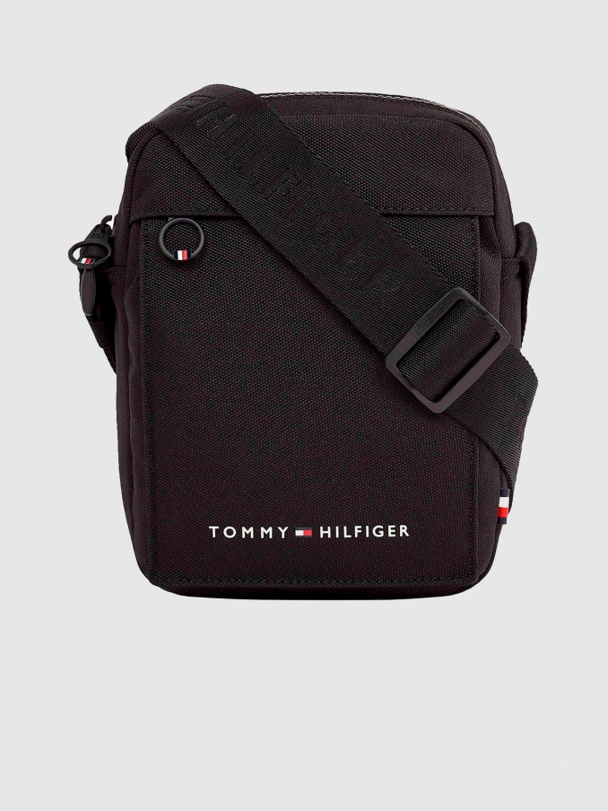 Shoulder Bags Man Black Tommy Hilfiger