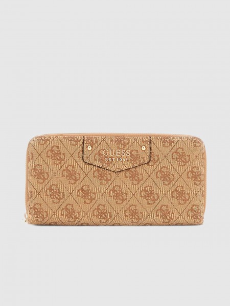Wallet Woman Beige Guess