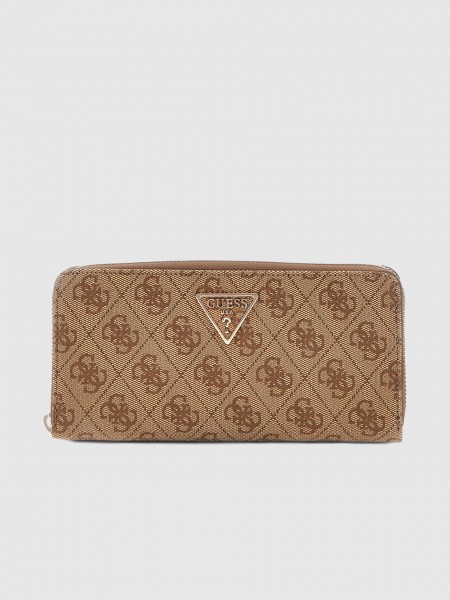 Wallet Woman Beige Guess