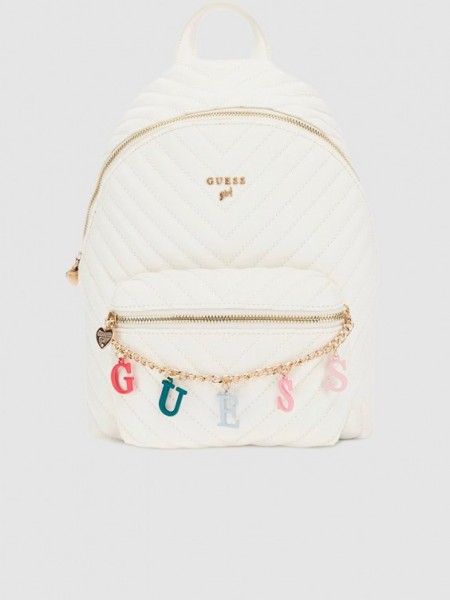 Mochila Nia Crema Guess