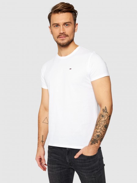 T-Shirt Man White Tommy Jeans