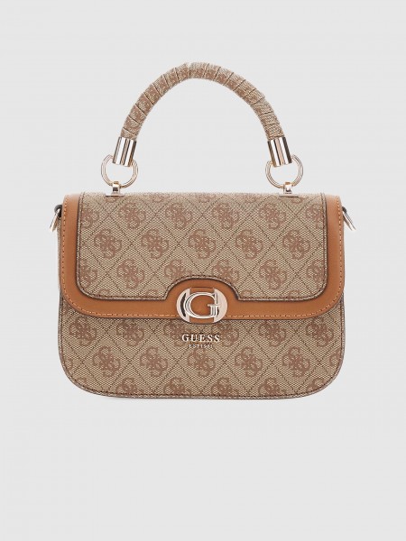 Handbag Woman Beige Guess