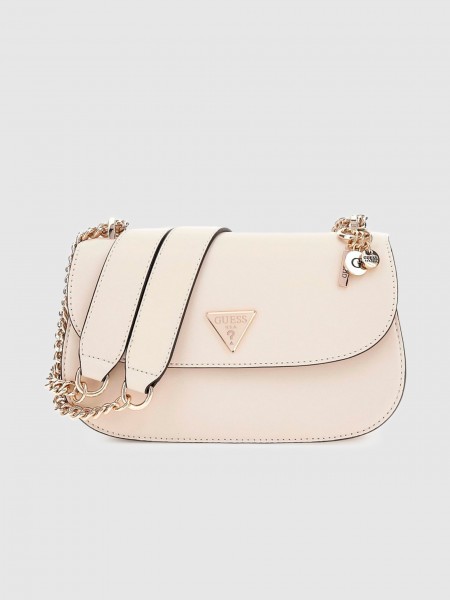 Bolsos de Hombro Mujer Crema Guess