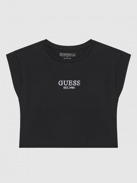 T-Shirt Menina Crop Ss T-Shirt Guess Kids
