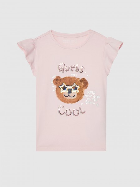 T-Shirt Baby Girl Rose Guess