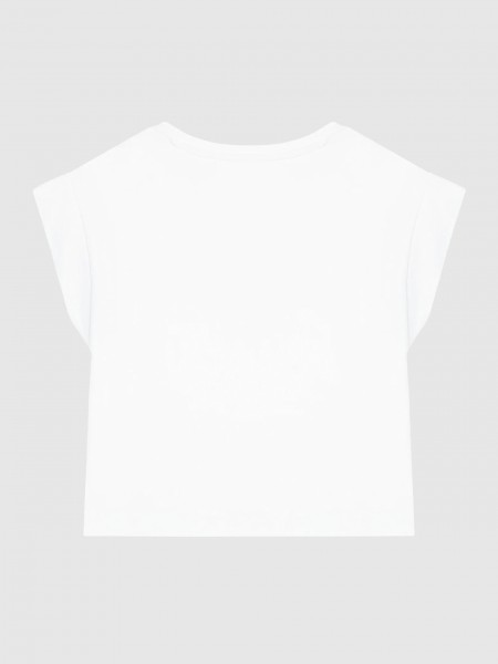 T-Shirt Menina Crop Ss T-Shirt Guess Kids