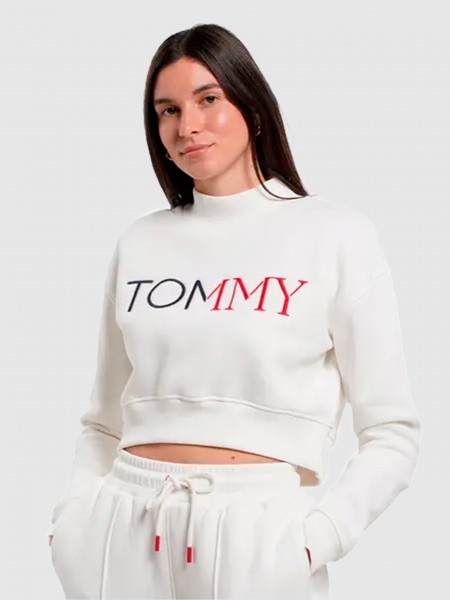 Jersey Mujer Crema Tommy Jeans