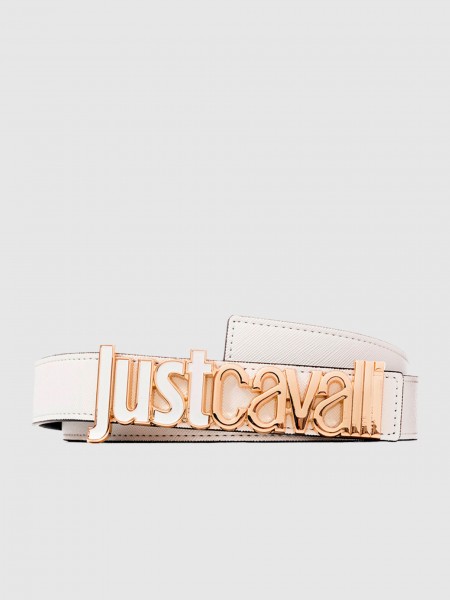 Belt Woman White Just Cavalli