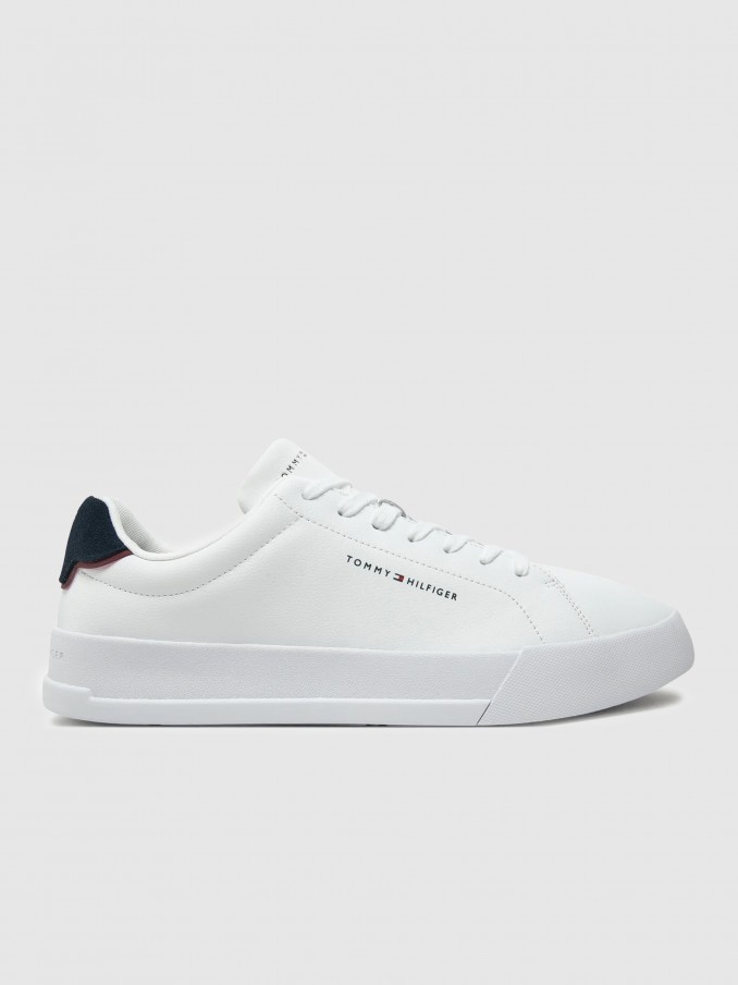 Sapatilhas Homem Th Court Lth Detail Ess Tommy Jeans Footwear