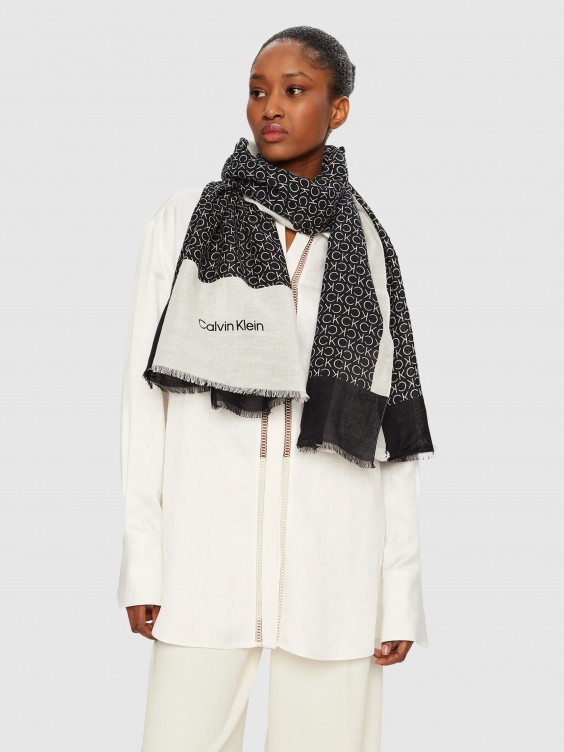 Scarves Woman Calvin Klein Black Mellmak