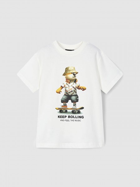 T-Shirt Boy Cream Mayoral