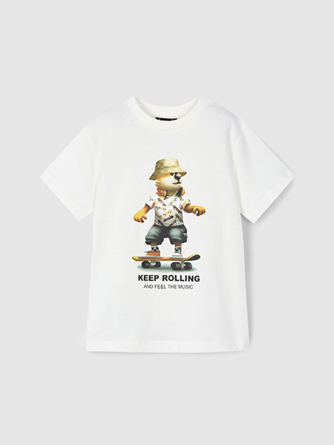 T-Shirt Boy Cream Mayoral