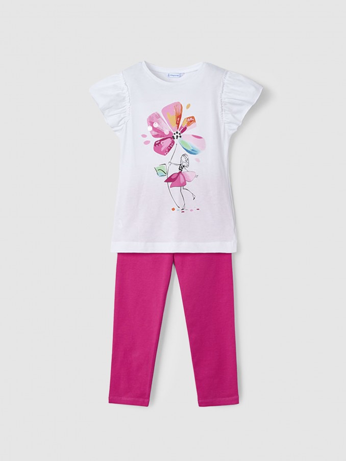 Conjuntos Menina Conj. Leggings Flor Mayoral