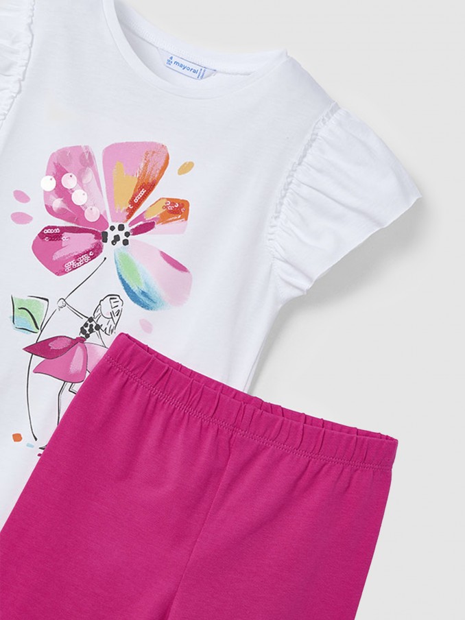 Conjuntos Menina Conj. Leggings Flor Mayoral