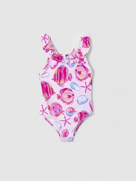Fato de Banho Menina Fato de Banho Estampado Mayoral