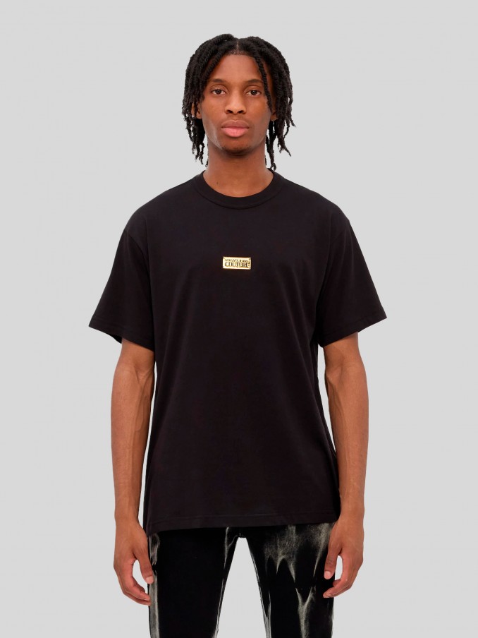 T-Shirt Homem 78Up601 R Placket T-Shirt Versace