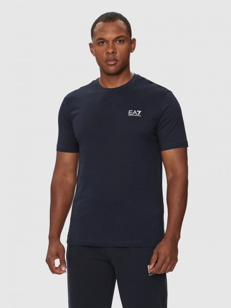 T-Shirt Man Blue Ea7 Emporio Armani