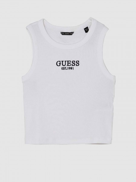 T-Shirt Menina Rib Midi Sl Tshirt Guess Kids